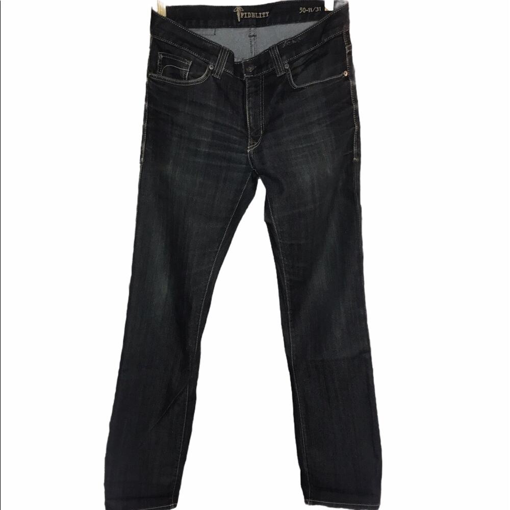 Fidelity Denim Sabbath Rinse Straight Leg Jeans 31